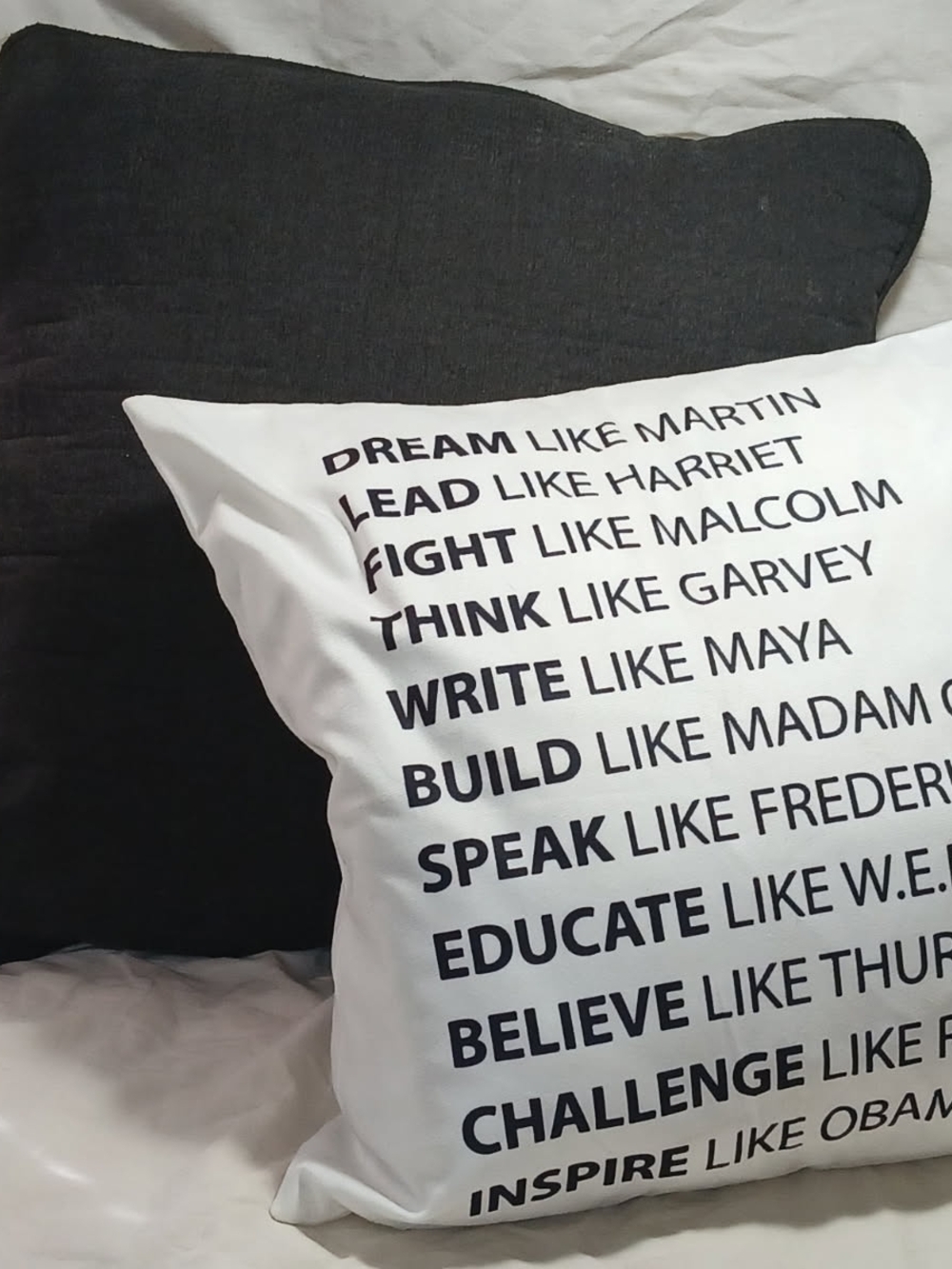 Black Historical Leaders Motivational Quotes Decor Pillow - Set Of 2